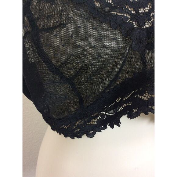 Savage x Fenty Lingerie Bra Lace Trim Swiss Dot Sheer - Picture 4 of 11